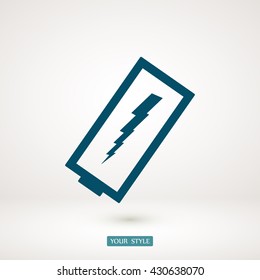 discharged battery icon