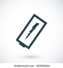 discharged battery icon