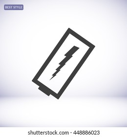 discharged battery icon