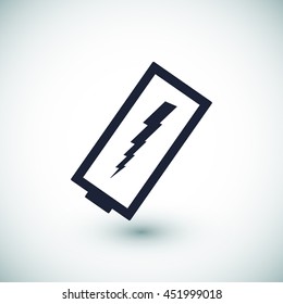 discharged battery icon