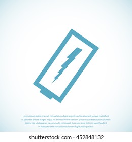 discharged battery icon