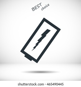 discharged battery icon
