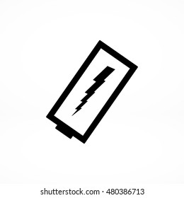 discharged battery icon, vector best flat icon, EPS