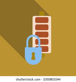Discharged and fully charged battery smartphone - vector infographic. Isolated on white background