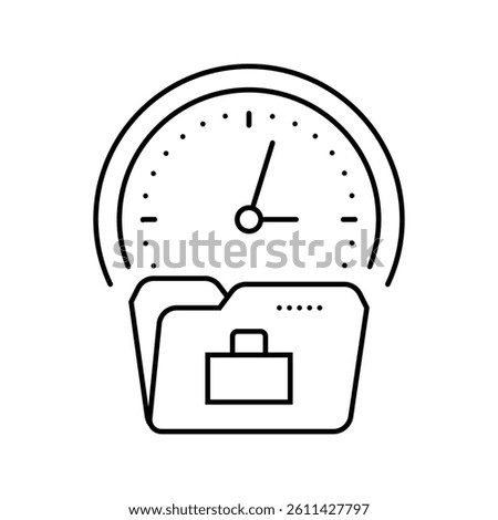 discipline clock succes challenge line icon vector. discipline clock succes challenge sign. isolated contour symbol black illustration
