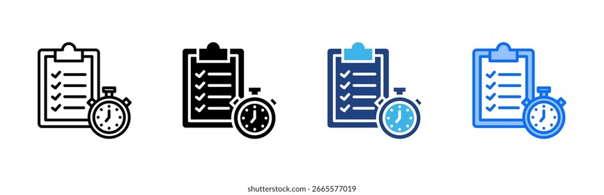 Discipline icon set multiple style collection