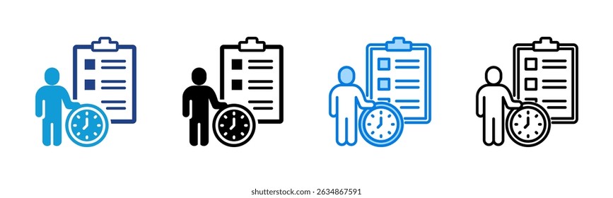 Discipline icon sheet multiple style collection