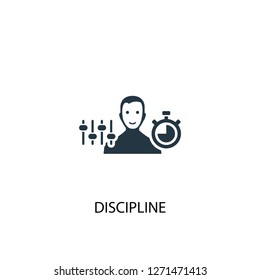 Discipline icon. Simple element illustration. Discipline concept symbol design. Can be used for web and mobile.