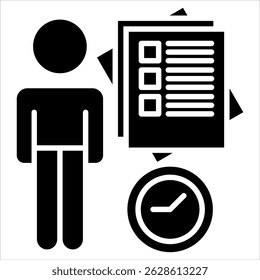 Discipline Icon. Simple Vector Glyph Illustration