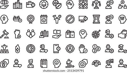 Discipline icons High-Quality Vector Icons Collection with Editable Stroke. Ideal for Professional and Creative Projects.