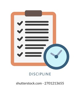 Icono de la mini ilustración de la disciplina. Uso Para El Concepto Moderno, Impresión, Ui, Ux Kit, Web Y Desarrollo De App. Vector Relacionado Con Finanzas De Negocios, Administración Y Más