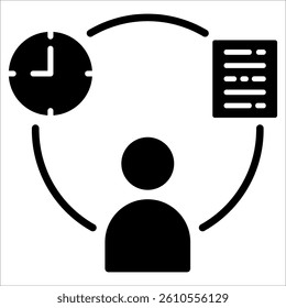 Discipline Simple Icon Vector Illustration Concept