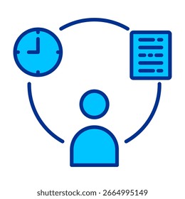 Discipline Simple Icon Vektorgrafik Konzept