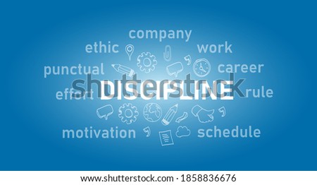 discipline text concept of work ethic 