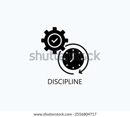 Discipline Vector, Icon Or Logo Sign Symbol Illustration
