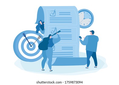 Discipline. Vector illustration for web banner, infographics, mobile. 