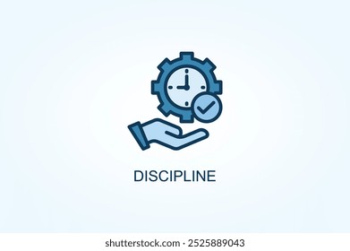 Discipline vector or logo sign symbol illustration