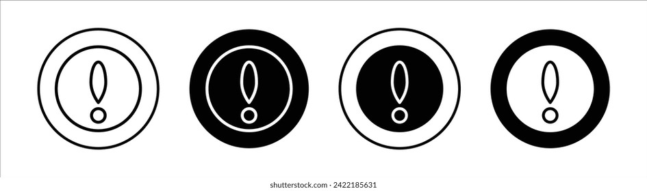 Disclaimer flat line icon set. Disclaimer Thin line illustration vector