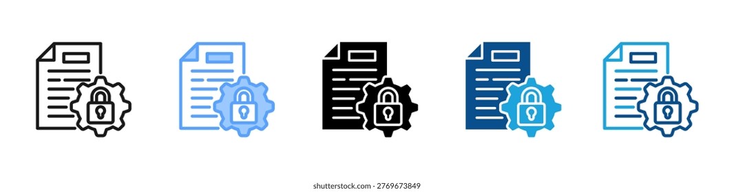 Disclosure web icon with multiple style collection