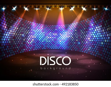 Disco abstract background