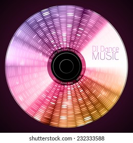 Disco abstract background. Record or disk