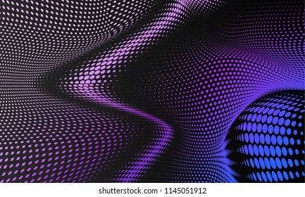 Disco abstract background.  Retro background futuristic landscape 1980s style. Disco ball texture. Spot light rays.