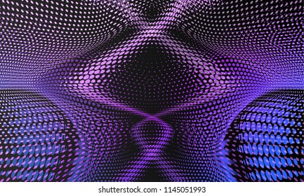 Disco abstract background.  Retro background futuristic landscape 1980s style. Disco ball texture. Spot light rays.