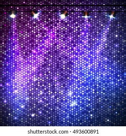 Disco abstract neon background