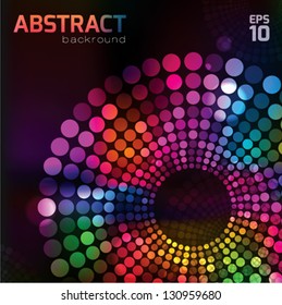 Disco abstract vector colorful background