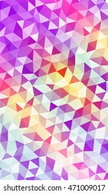 Disco background with bright triangles. blue, purple color. vector illustration. to design banners, presentations, brochures greeting.