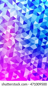 Disco background with bright triangles. blue, purple color. vector illustration. to design banners, presentations, brochures greeting.