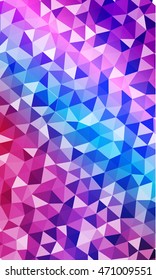 Disco background with bright triangles. blue, purple color. vector illustration. to design banners, presentations, brochures greeting.