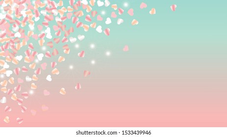 Disco Background with Confetti of Glitter Particles. St. Valentine Day. Party pattern. Light Spots. Explosion of Confetti. Glitter Vector Illustration. Design for Magazine.