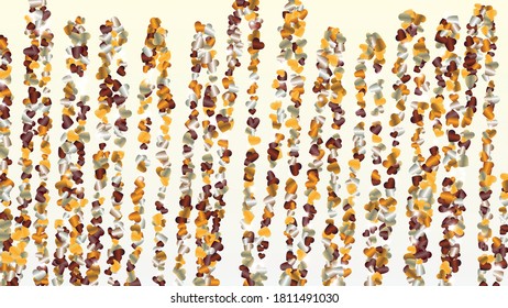 Disco-Hintergrund mit Confetti von Glitter Particles. Valentinstag. Disco-Muster. Lichtpunkte. Explosion von Confetti. Glitter-Vektorgrafik. Design für Print.