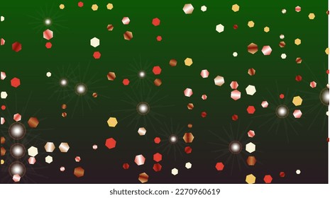 Disco Background with Confetti of Glitter Particles. Sparkle Lights Texture. Disco pattern. Light Spots. Star Dust. Explosion of Confetti. Design for Card.