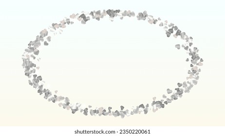 Disco Background with Confetti of Hearts Glitter Particles. St. Valentine Day. Disco pattern. Light Spots. Explosion of Confetti. Glitter Vector Illustration. Design for Flyer.