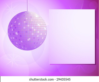 Disco Background with Copy Space - vector illustration