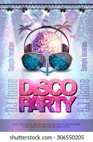 Disco Background. Disco Party Poster 