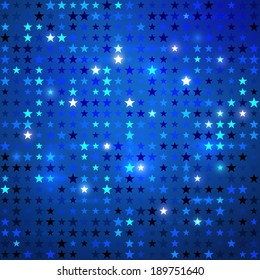 Disco background with stars. Vector EPS10.