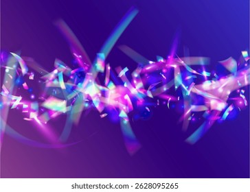 Disco Background. Surprise Poster. Art Christmas Illustration. Purple Retro Burst. Festive Effect. Foil Texture. Abstract Flag. Anniversary Confetti. Pink Disco Background