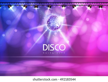 Disco ball abstract background