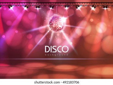 Disco ball abstract background
