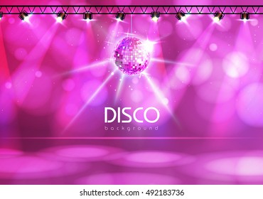 Disco ball abstract background