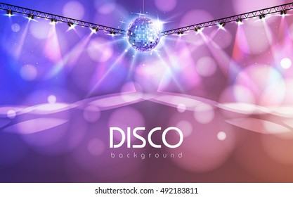 Disco ball abstract background