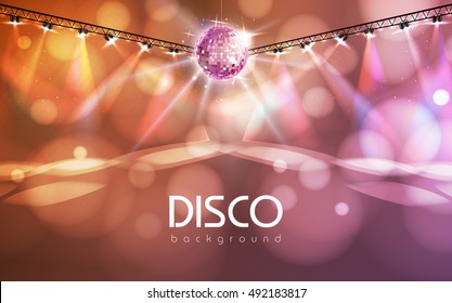 Disco ball abstract background