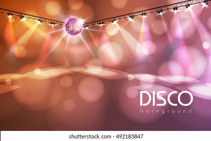 Disco ball abstract background