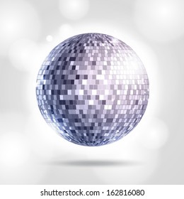 Disco ball. Disco background