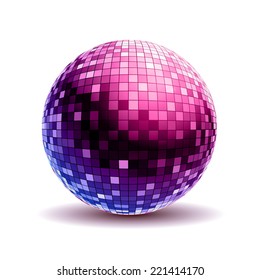 Disco ball. Disco background