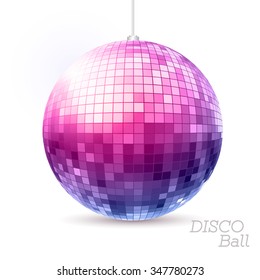 Disco ball. Disco background