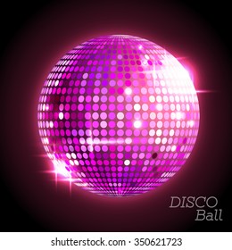 Disco ball. Disco background